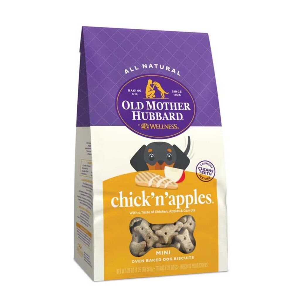 Old Mother Hubbard Dog Biscuits Chick n apples Mini 20 oz. Atwoods