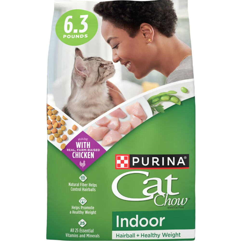image of Cat Chow Dry Cat Food- Indoor, 6.3 lb