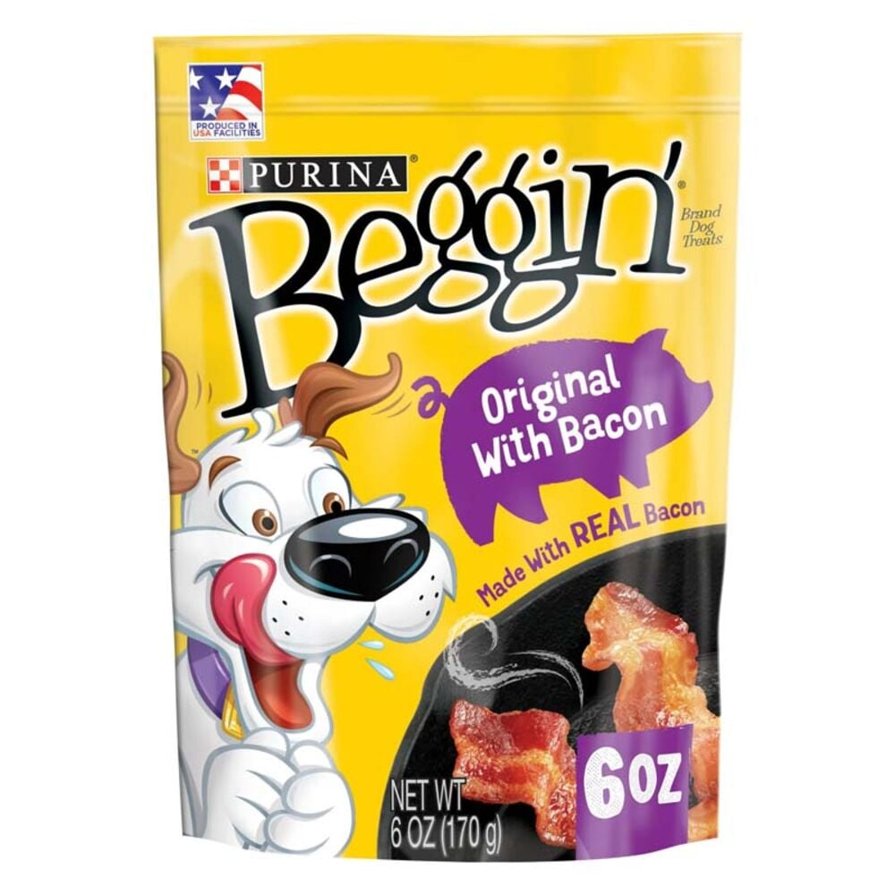 image of Beggin' Strips Dog Treats- Bacon, 6 oz