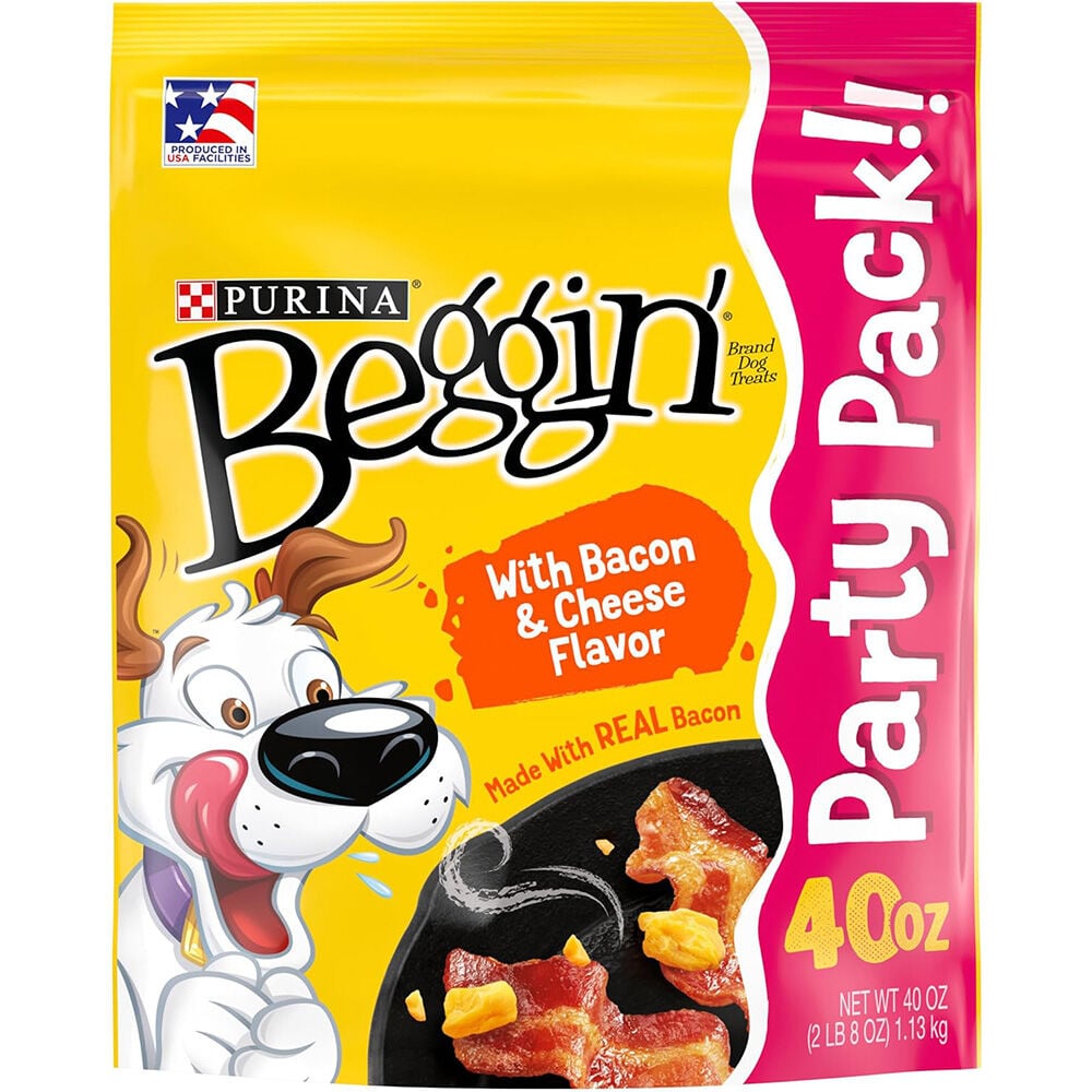 image of Beggin' Strips Dog Treats- Bacon and Cheese, 40 oz