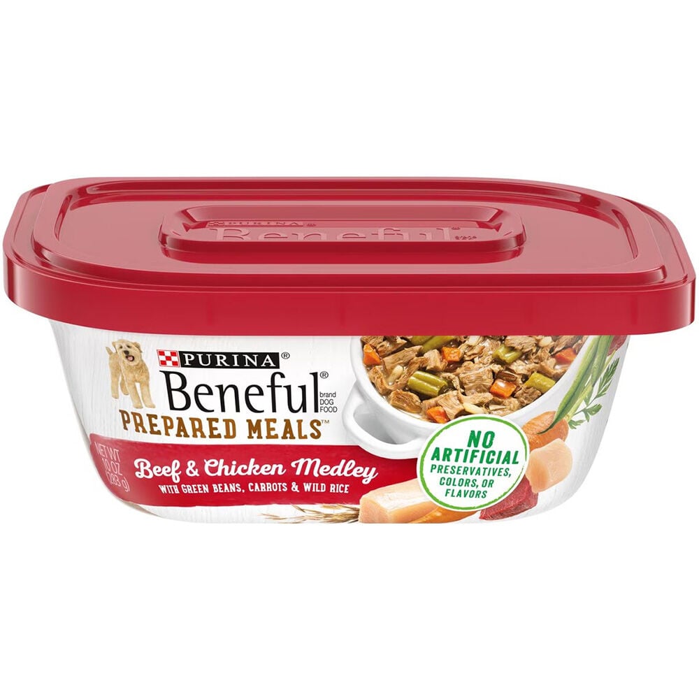 image of Beneful Wet Dog Food- Beef and Chicken Medley, 10 oz