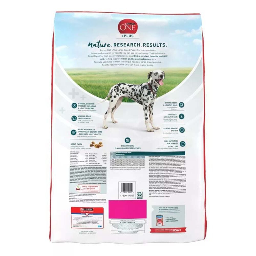 Purina One Dry Puppy Food Large Breed Chicken 31.1 lb Atwoods