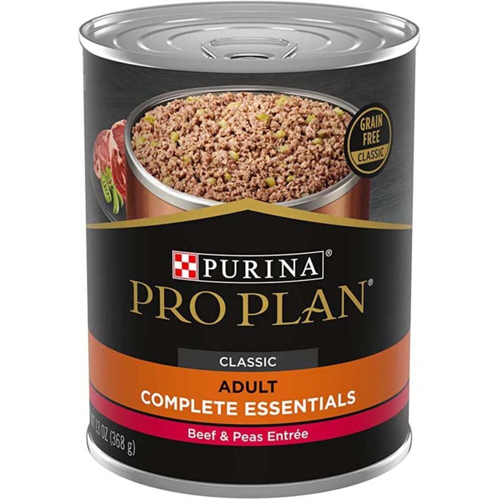image of Pro Plan Wet Dog Food- Beef and Vegetable Entrée, 13 oz