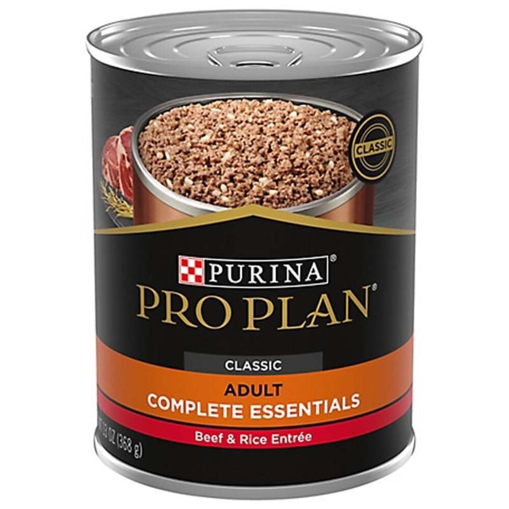 image of Pro Plan Wet Dog Food- Beef and Rice, 13 oz