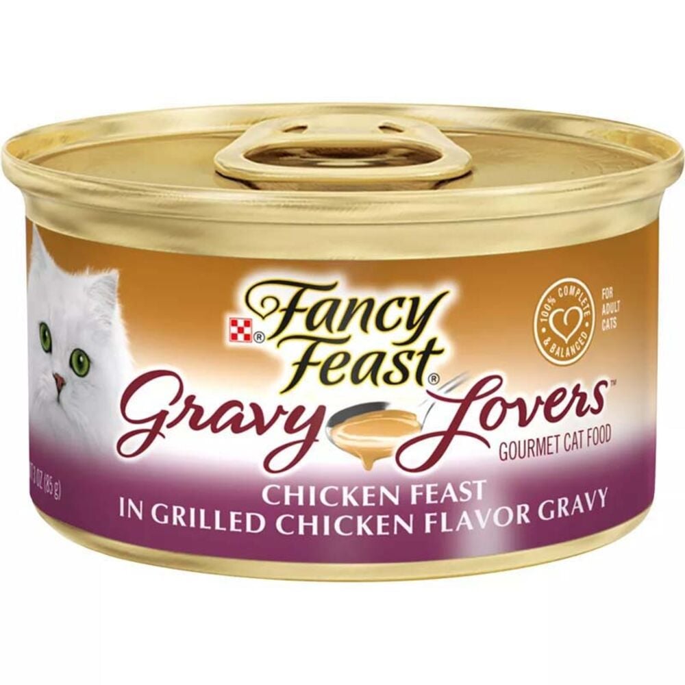 image of Fancy Feast Wet Cat Food- Gravy Lovers, Chicken Feast, 3 oz