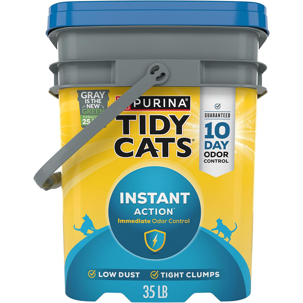 image of Tidy Cats Instant Action Odor Control Cat Litter, 35 lb
