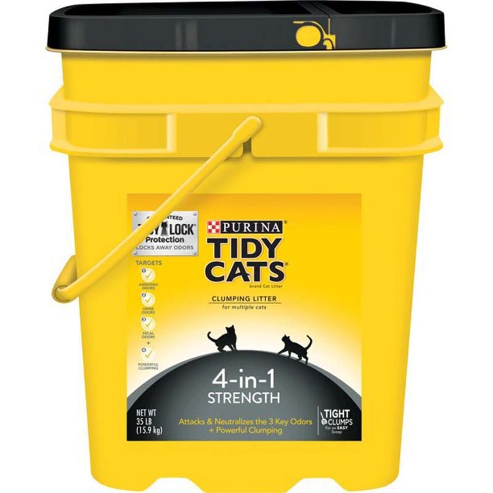 image of Tidy Cats Litter- Clumping, 4-in-1 Strength, 35 lb
