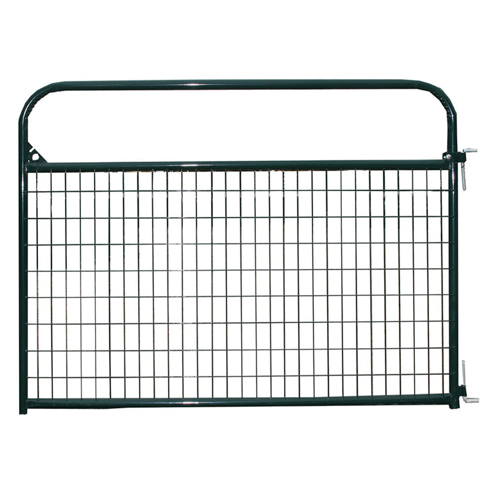 image of 4 ft x 8 ft Green Wire Filled Economy Gate