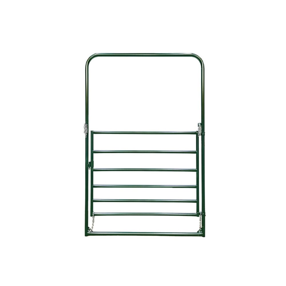 image of 6-ft x 9-ft Green Economy Bow Gate