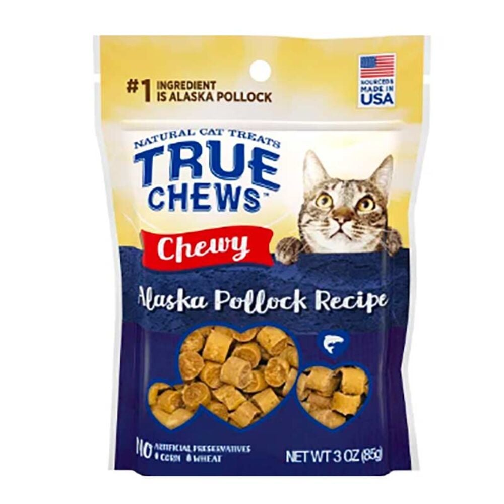 image of Cat Treats- True Chews Chewy, Alaska Pollock, 3 oz
