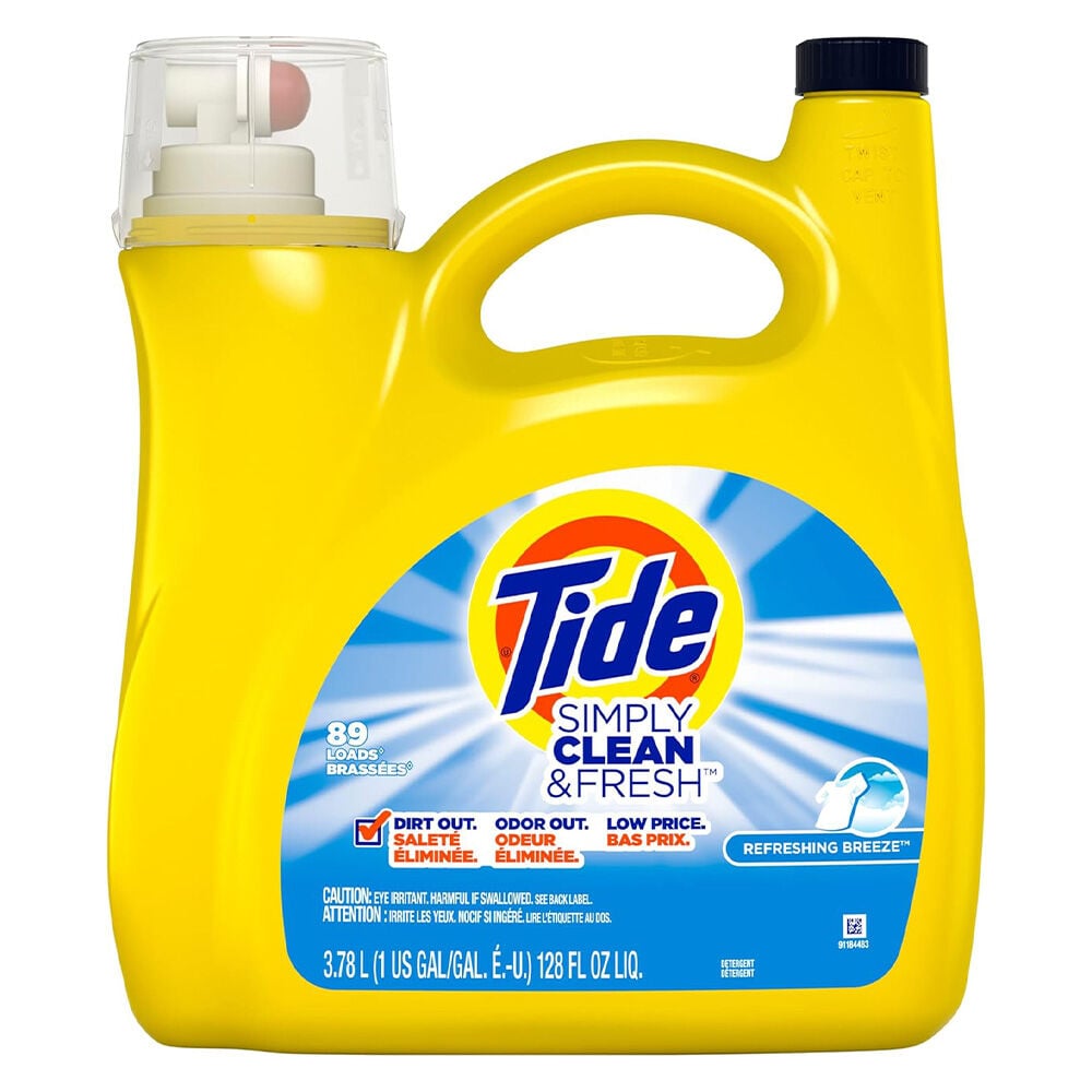 image of Simply Clean & Fresh Liquid Laundry Detergent, Refreshing Breeze, 128 fl oz