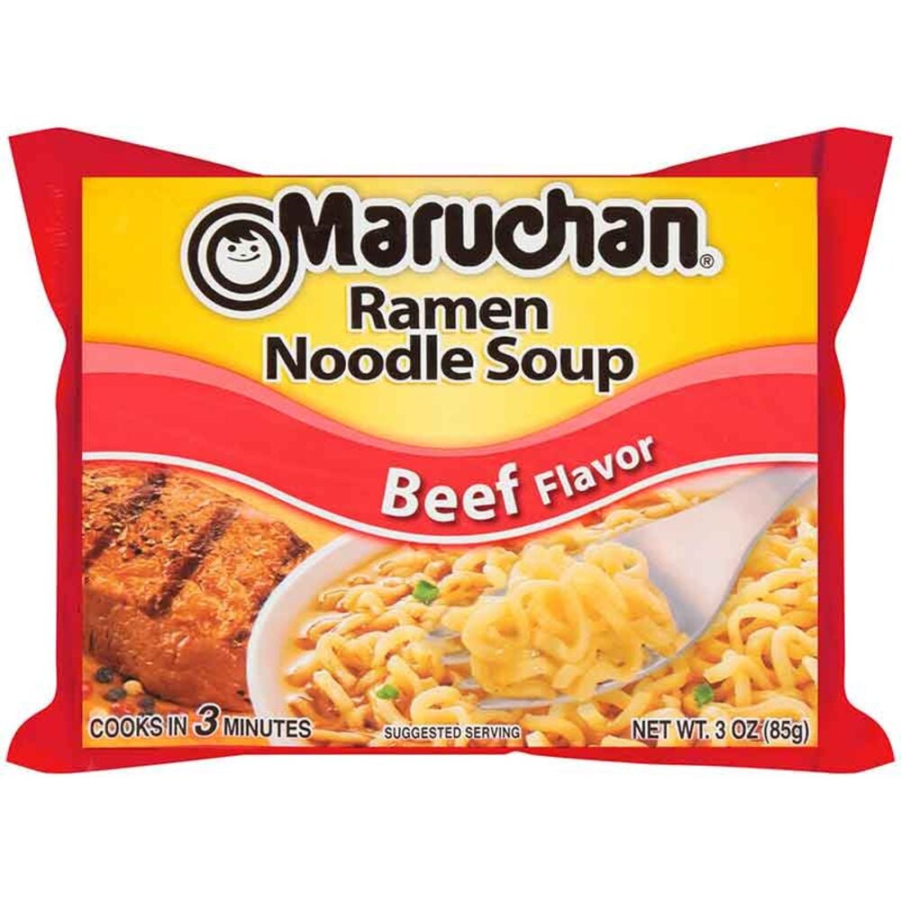 image of Beef Flavor Ramen Noodle Soup, 3 oz