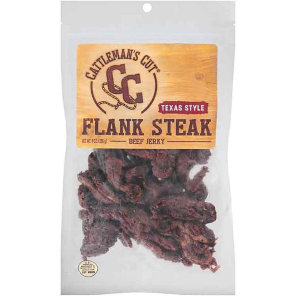 image of Texas Style Flank Steak Beef Jerky, 9 oz