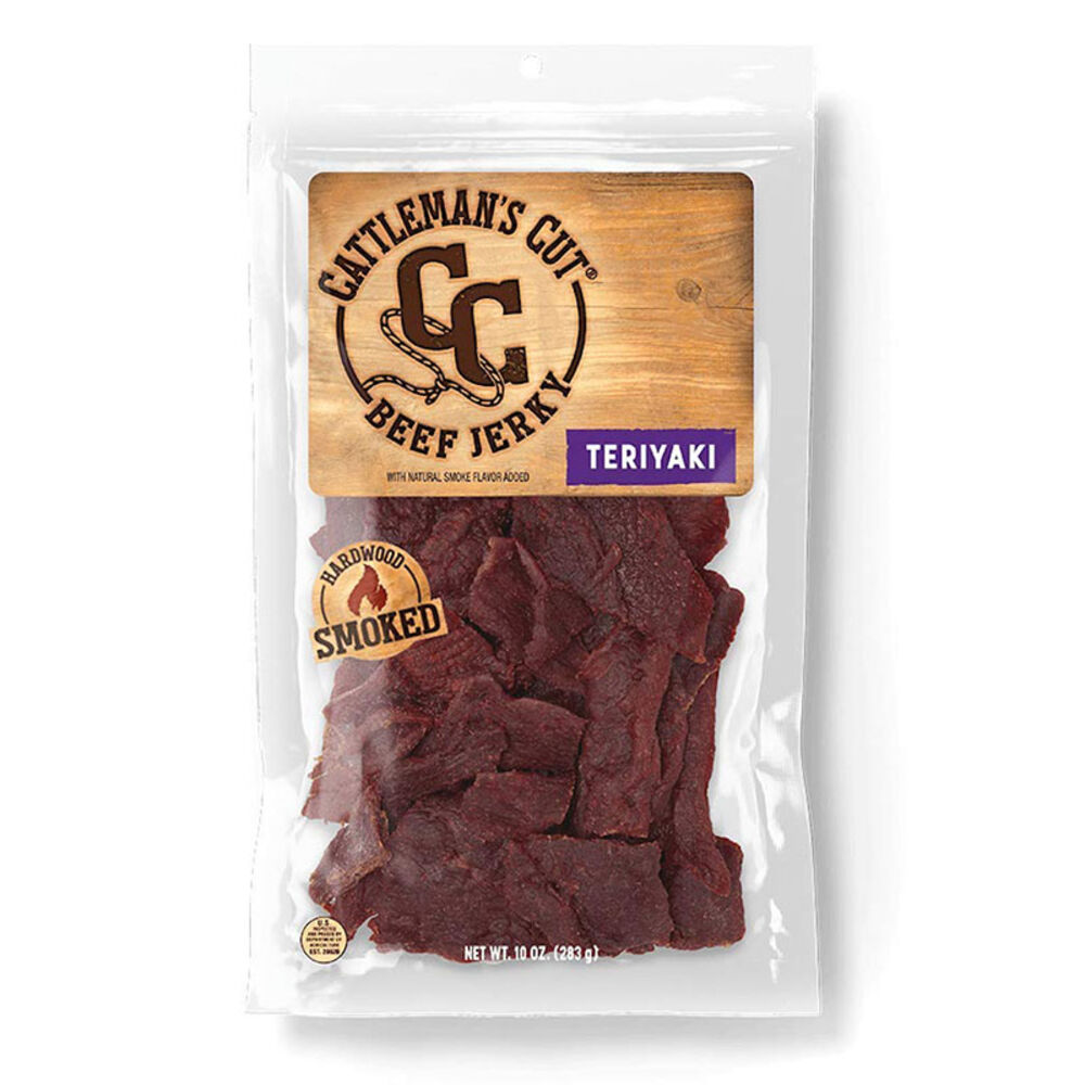 image of Cattleman's Cut Teriyaki Beef Jerky, 10 oz