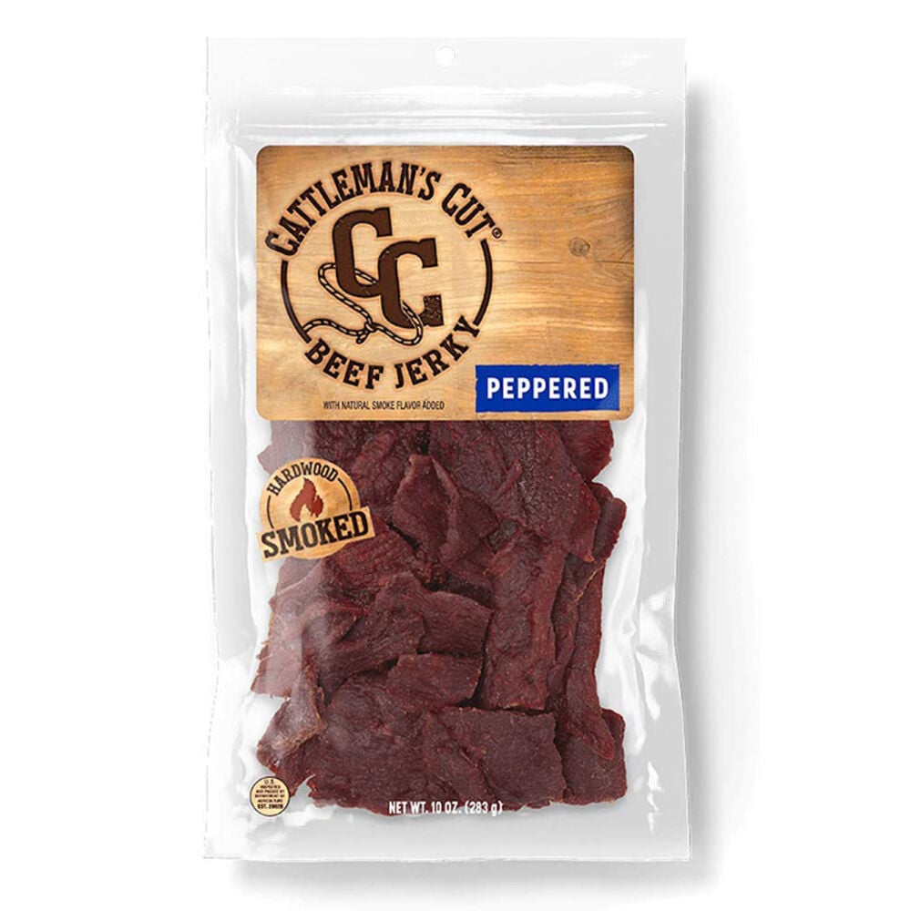 image of Cattleman's Cut Peppered Beef Jerky, 10 oz
