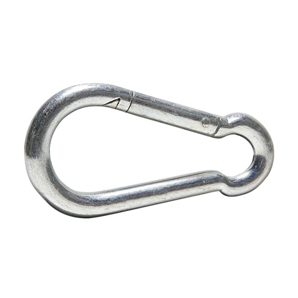 image of Zinc Plated Rigid Round Eye Spring Snap, with 3/8 in Eye