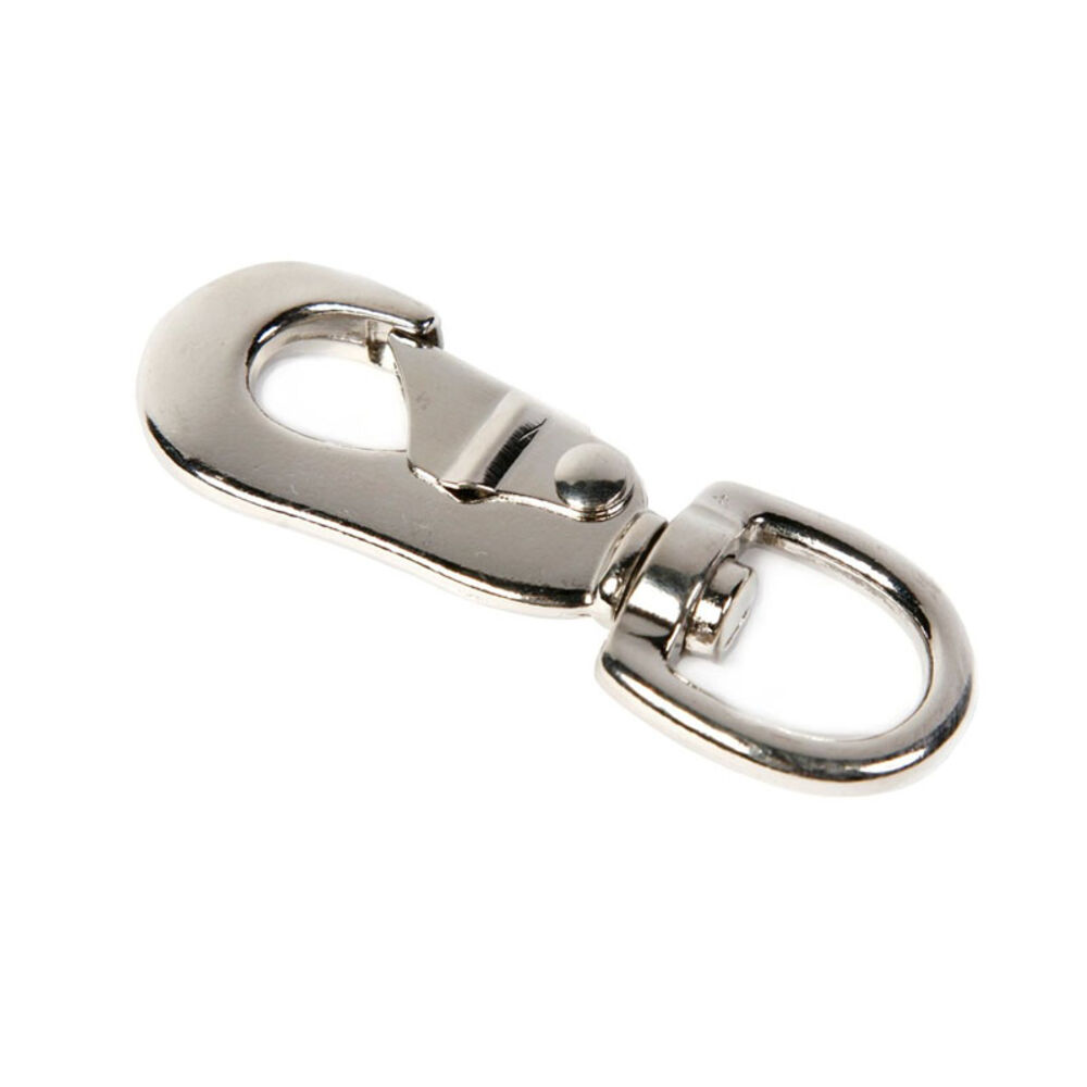 image of Swivel Round Eye Cap Snap, 3-1/2-Inch with 5/8-Inch Eye, Zinc Finish