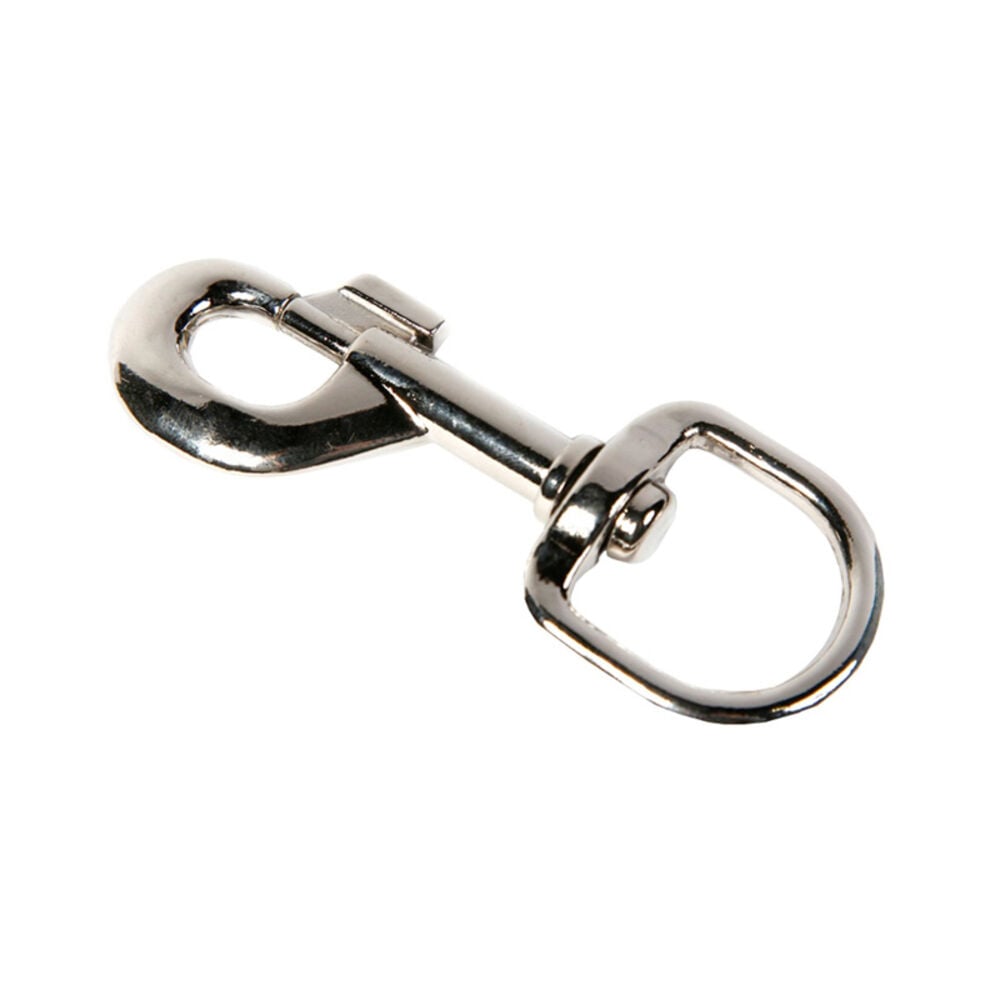 image of Nickel Plated Round Swivel Quick Snap 1/2 in, 3/4 in Eye