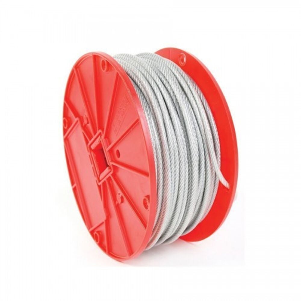image of Wire Rope Cable 7x7, Galvanized & Vinyl Coated- By the Foot 3/32-3/16 X 25 (Sold By the Foot)