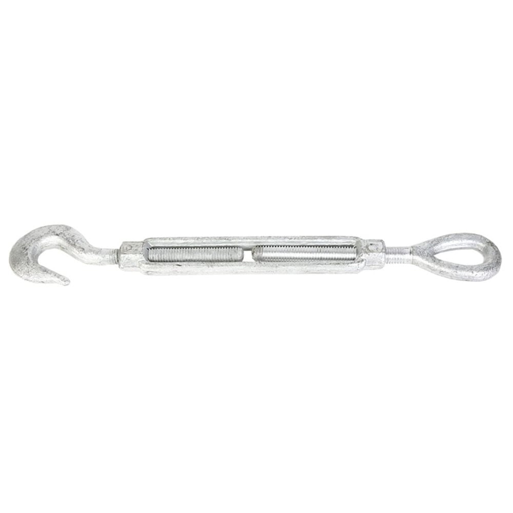 image of Forged Turnbuckle, 1/2-Inch by 6-Inch Hook and Eye, Galvanized