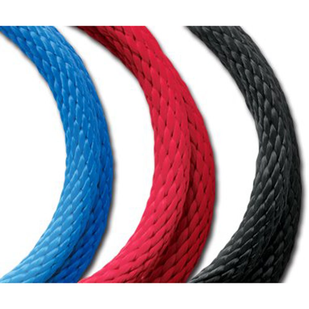 image of Rope, Single Braided Poly, Red, 3/8 in, (Sold By the Foot)