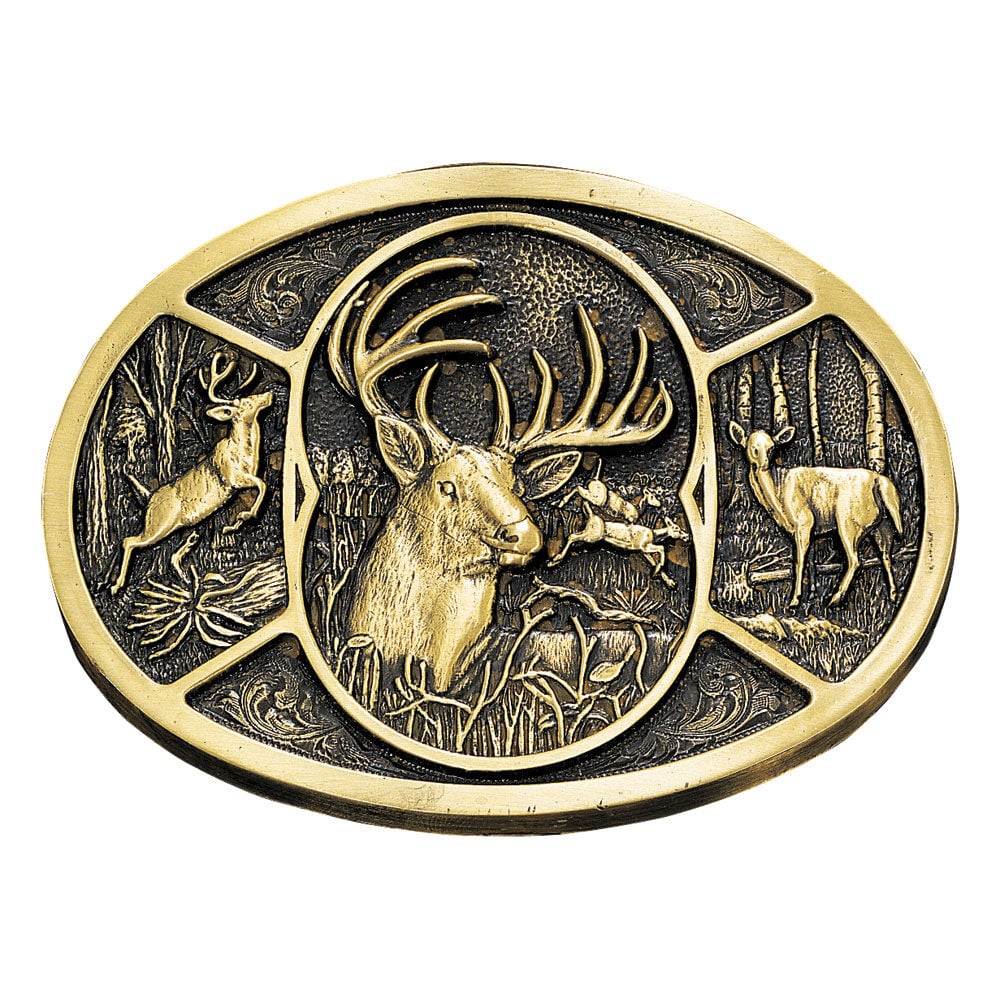image of Deer Heritage Attitude Belt Buckle