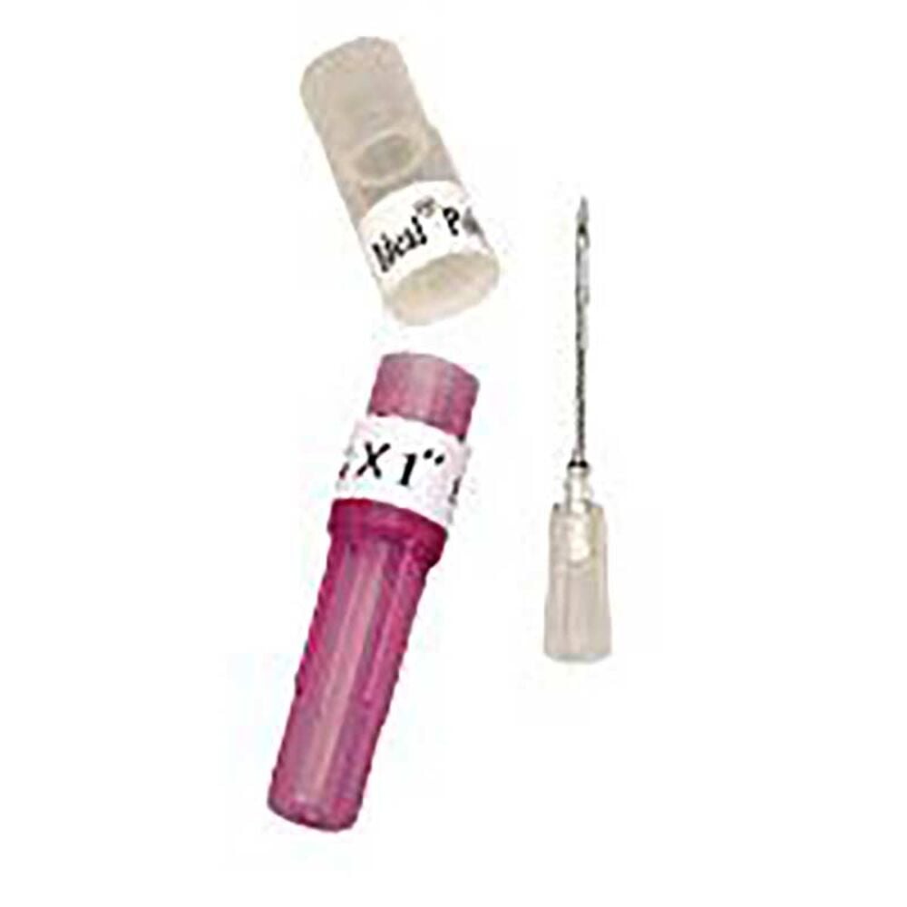 image of Disposable Hub Needle, 18 gauge x 1-in, 5 count