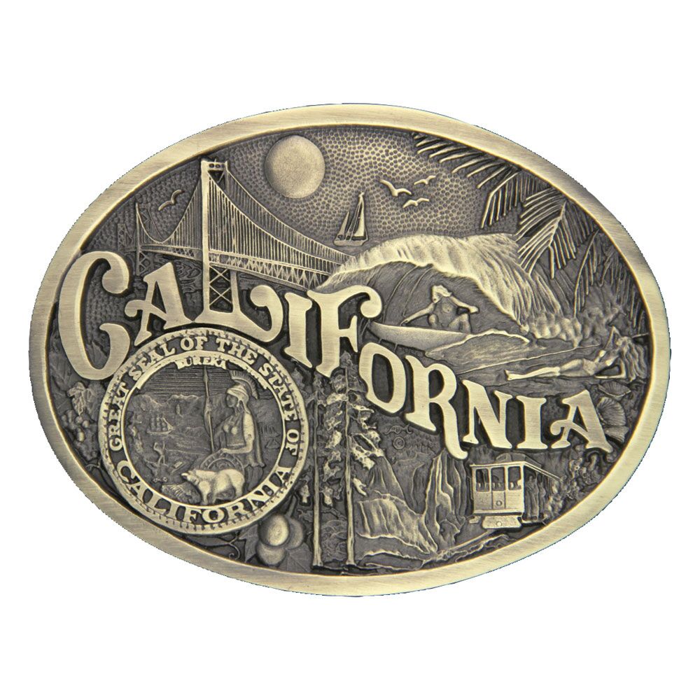 image of California State Heritage Attitude Buckle