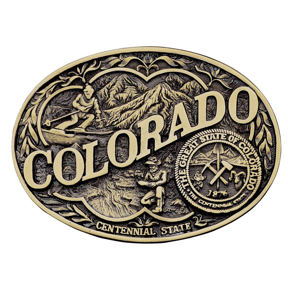 image of Colorado State Heritage Attitude Buckle