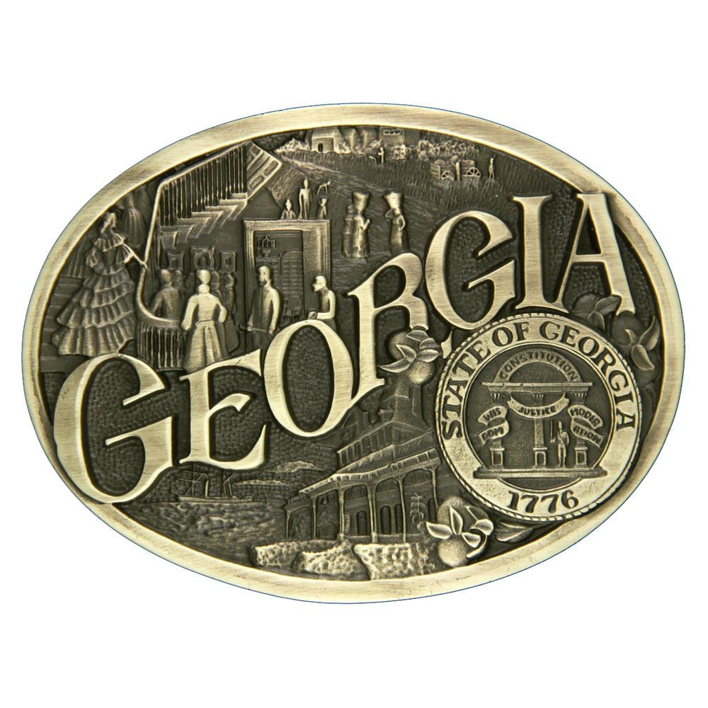 image of Georgia State Heritage Attitude Buckle