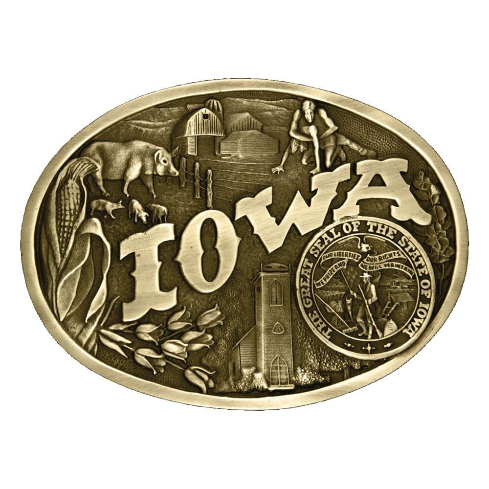 image of Iowa State Heritage Attitude Buckle