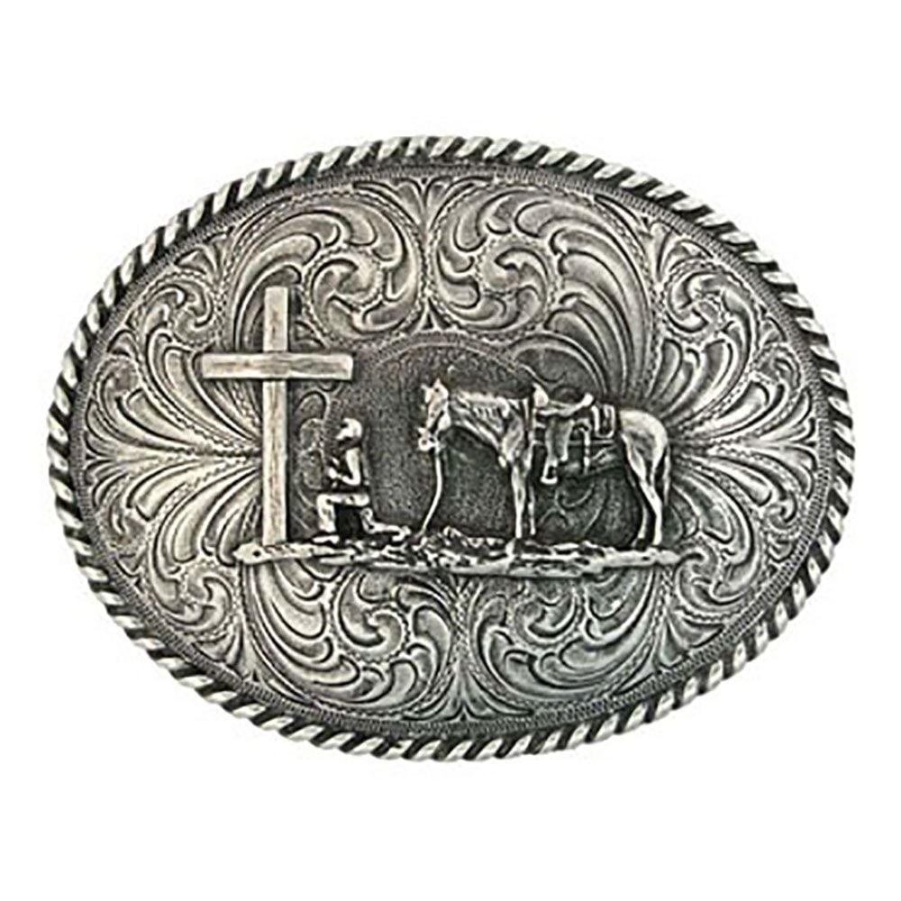 image of Christian Cowboy Attitude Belt Buckle