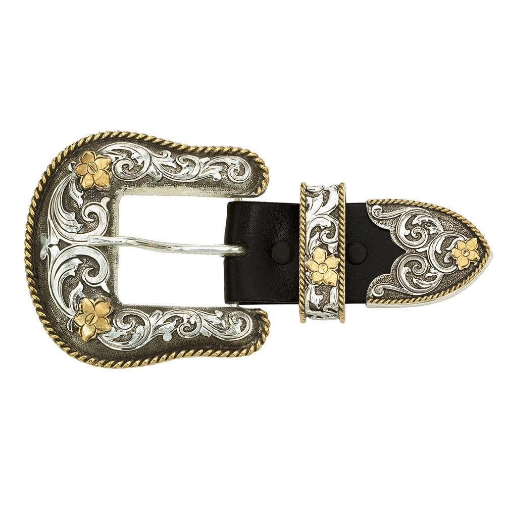 image of Antiqued Two Tone Filigree, 1.5 in
