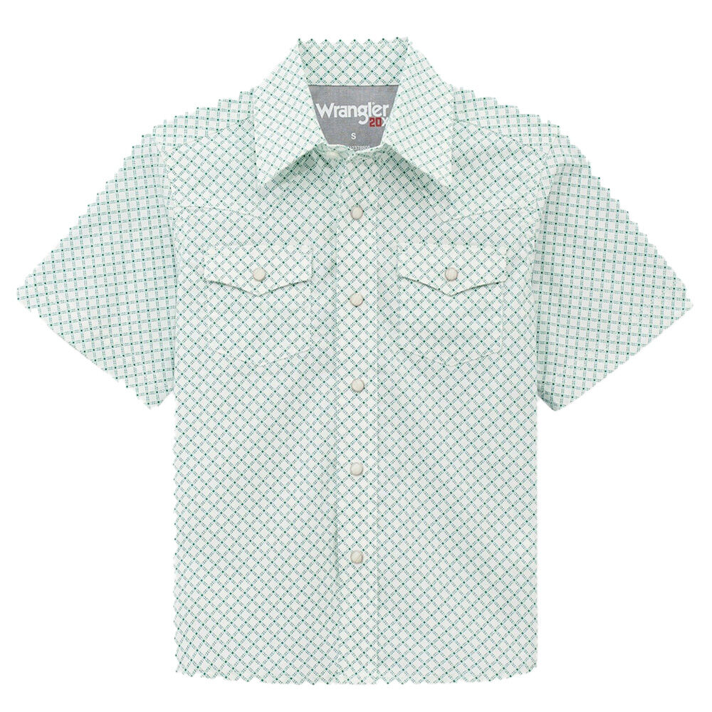 image of Kids' 20X Print Short Sleeve Button Up Shirt