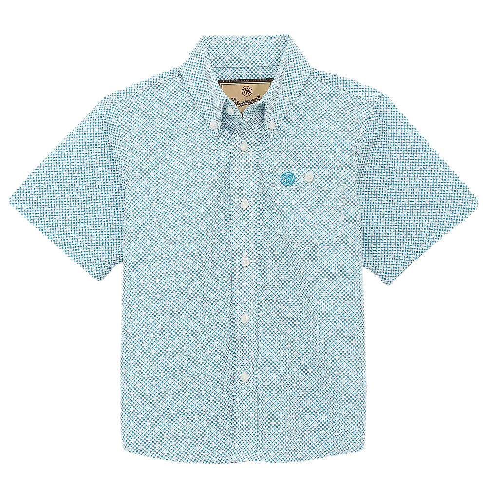 image of Kid's Classic Short Sleeve Button Up Shirt