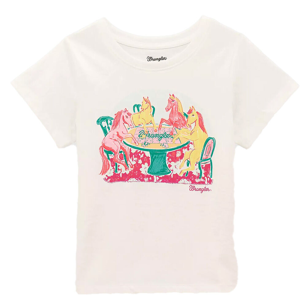 image of Girls' Pony Puzzle Graphic Short Sleeve Shirt