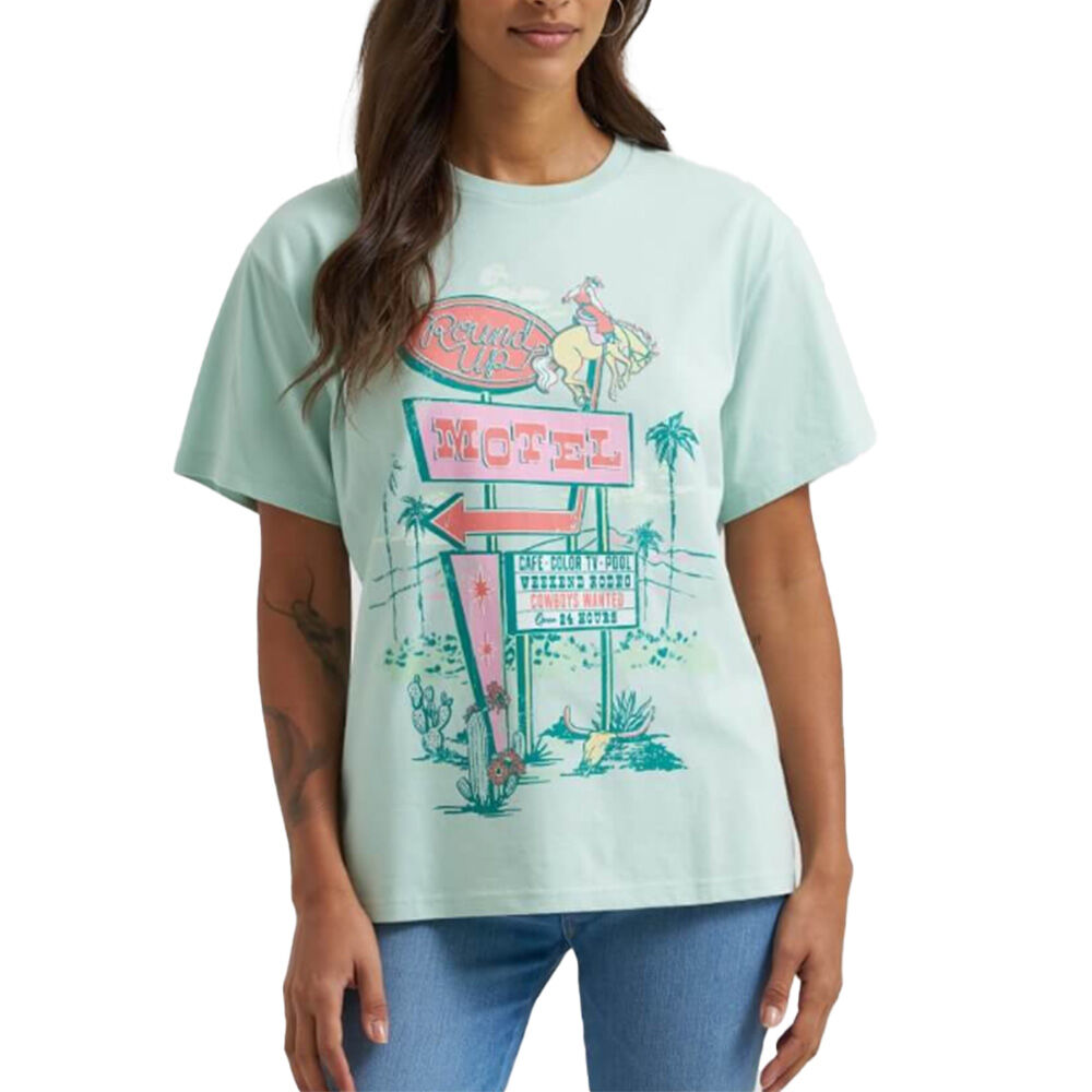 image of Women's Round Up Motel Graphic Short Sleeve T-Shirt