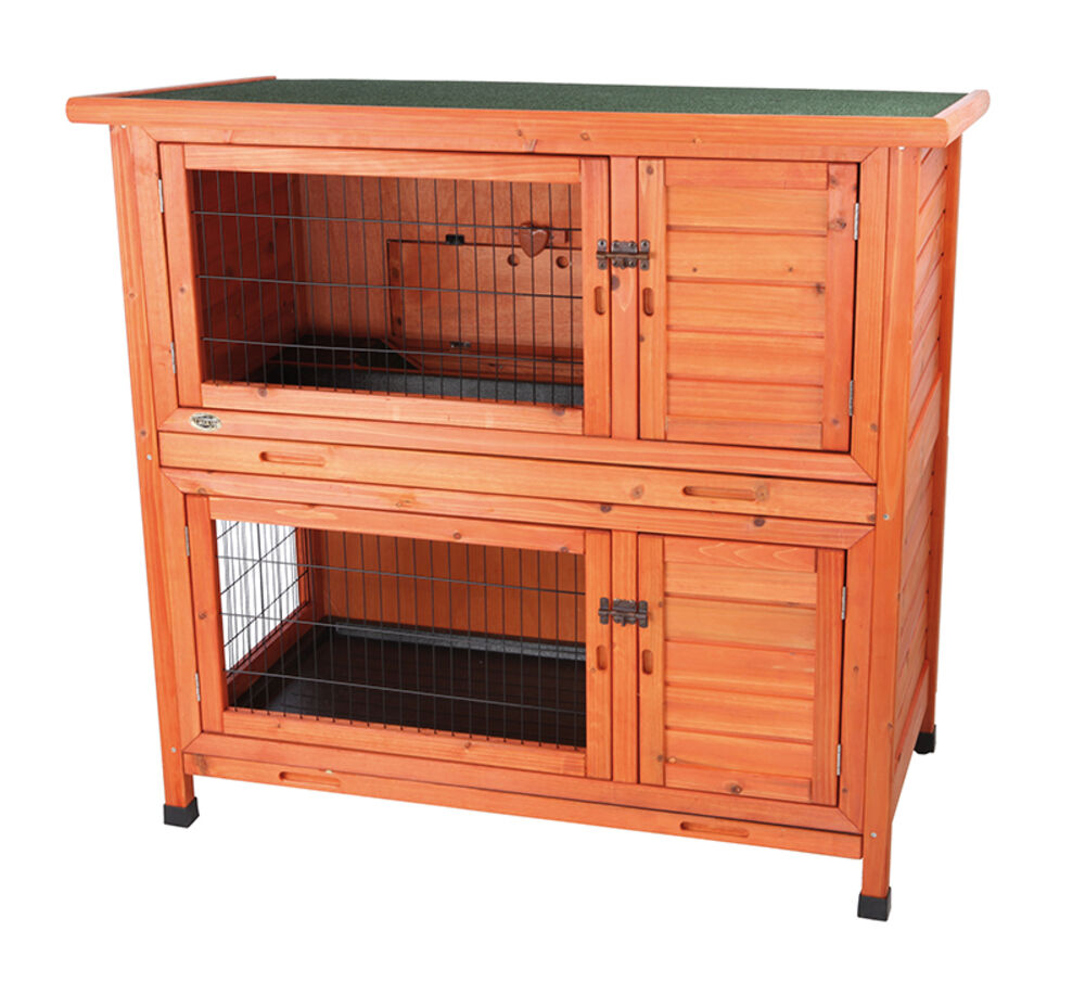 image of Natura 2-in-1 Hinged Roof Rabbit Hutch
