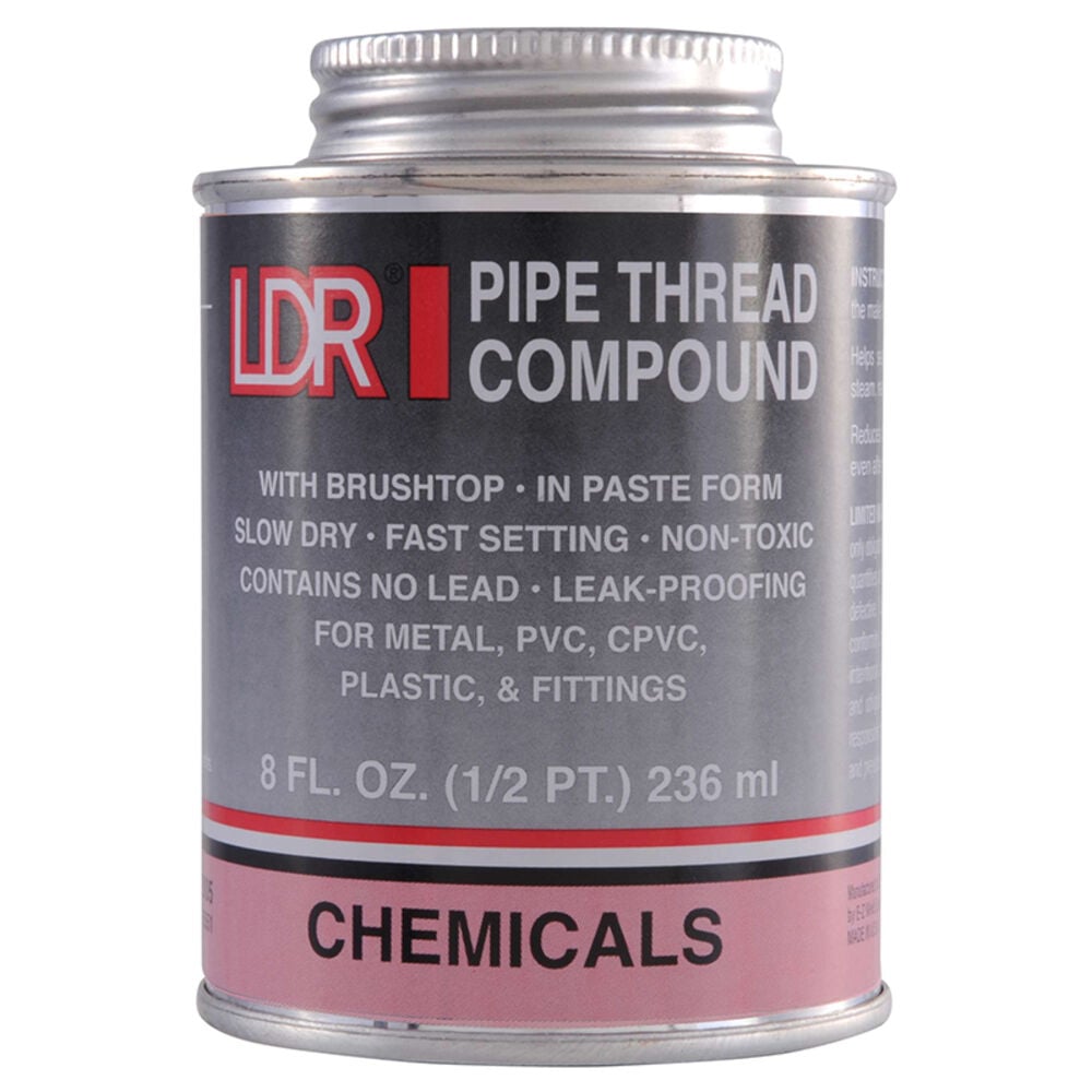 image of 090 2005 8 OZ Brush In Cap Pipe Thread Compound
