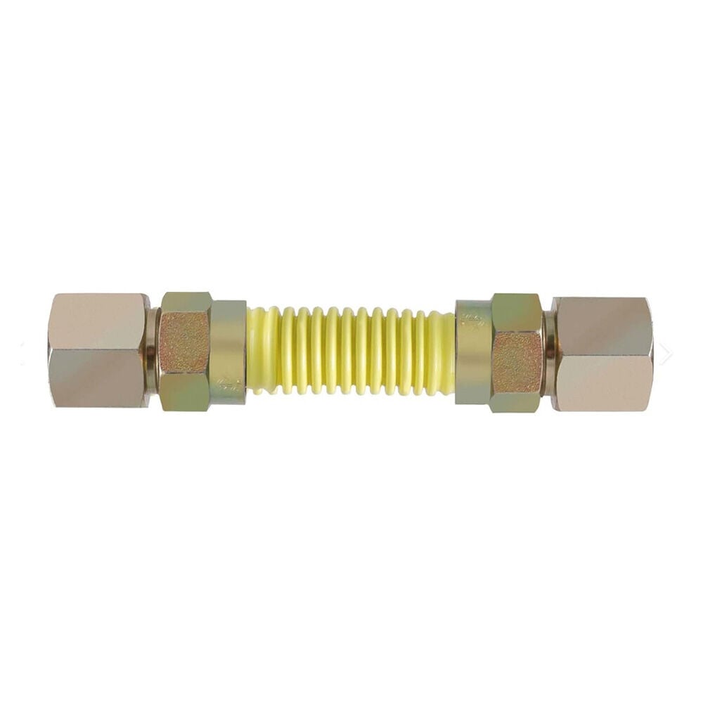 image of 509 1124mxmc Coated Flexible Gas Connector, 1/2-inch Fip X 24-Inch