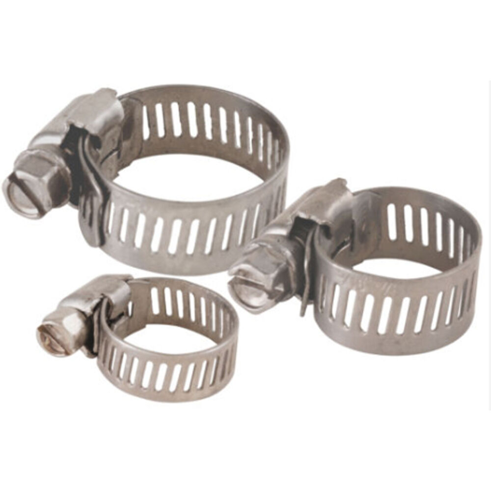 image of Hose Clamp 3 Pack Assortment Adjustable Lot, 3-Pack
