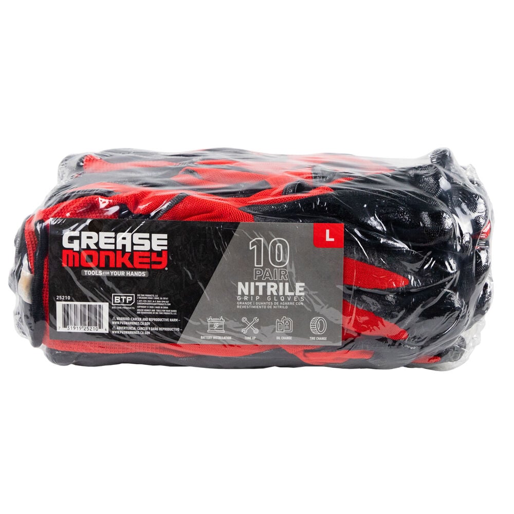 image of Nitrile Coated Work Gloves, 10 pk
