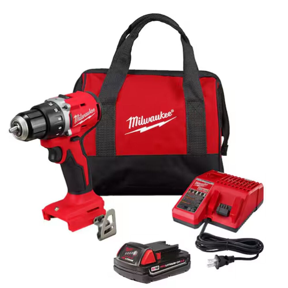 image of M18 18V 1/2 in Compact Drill/Driver with Battery, Charger and Tool Bag