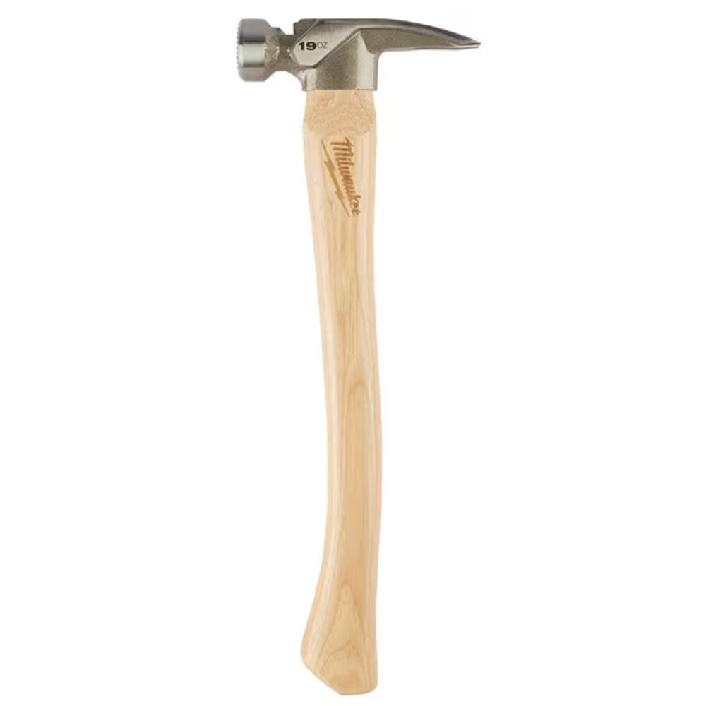 image of 19 oz Wood Milled Face Hickory Framing Hammer