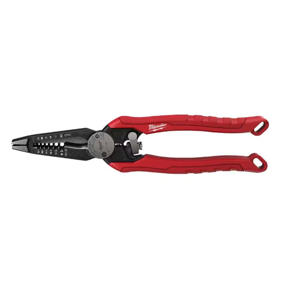 image of 9 in 7-in-1 High Leverage Combination Wire Stripper/Cutter Pliers