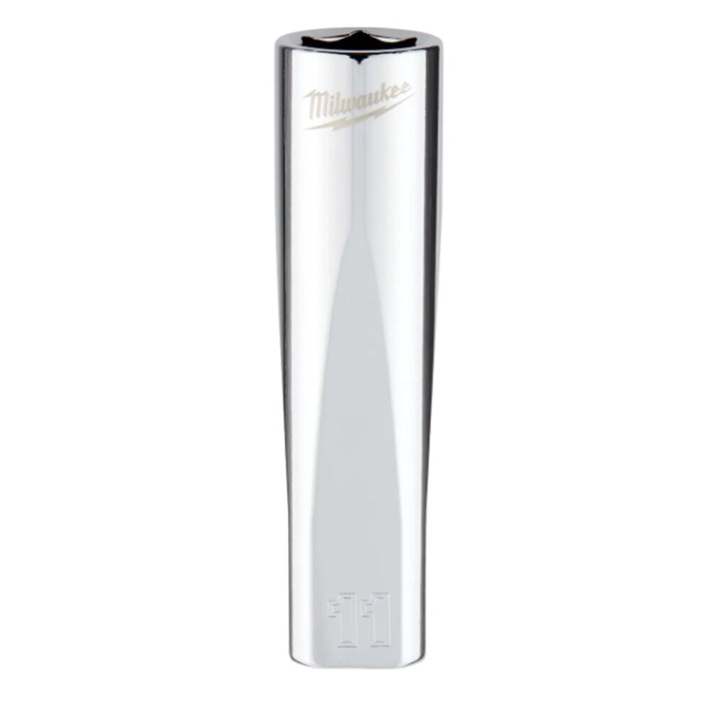 image of 3/8 in Drive 11mm Metric Deep Socket with FOUR FLAT Sides