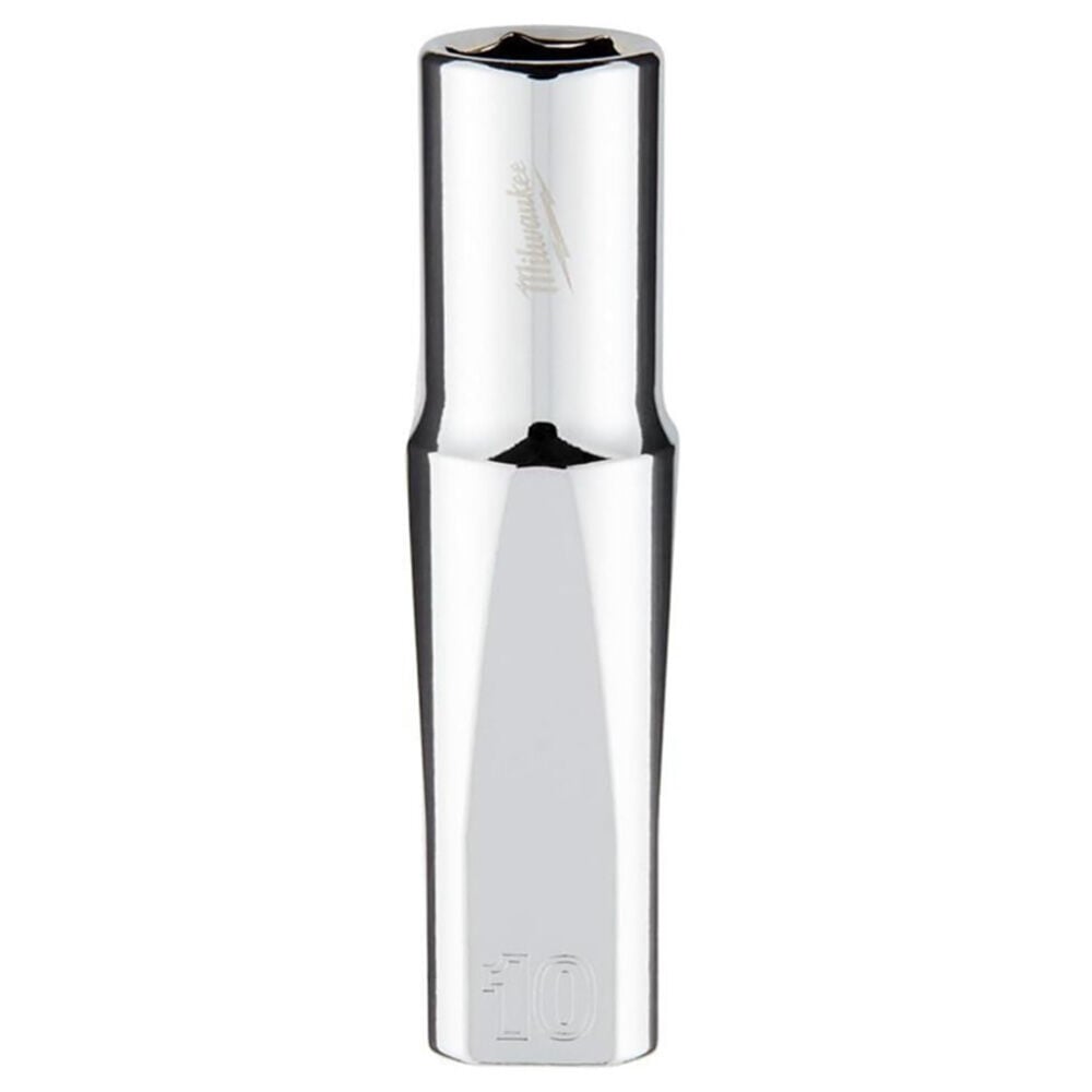 image of 3/8 in Drive 10mm Metric Deep Socket with FOUR FLAT Sides
