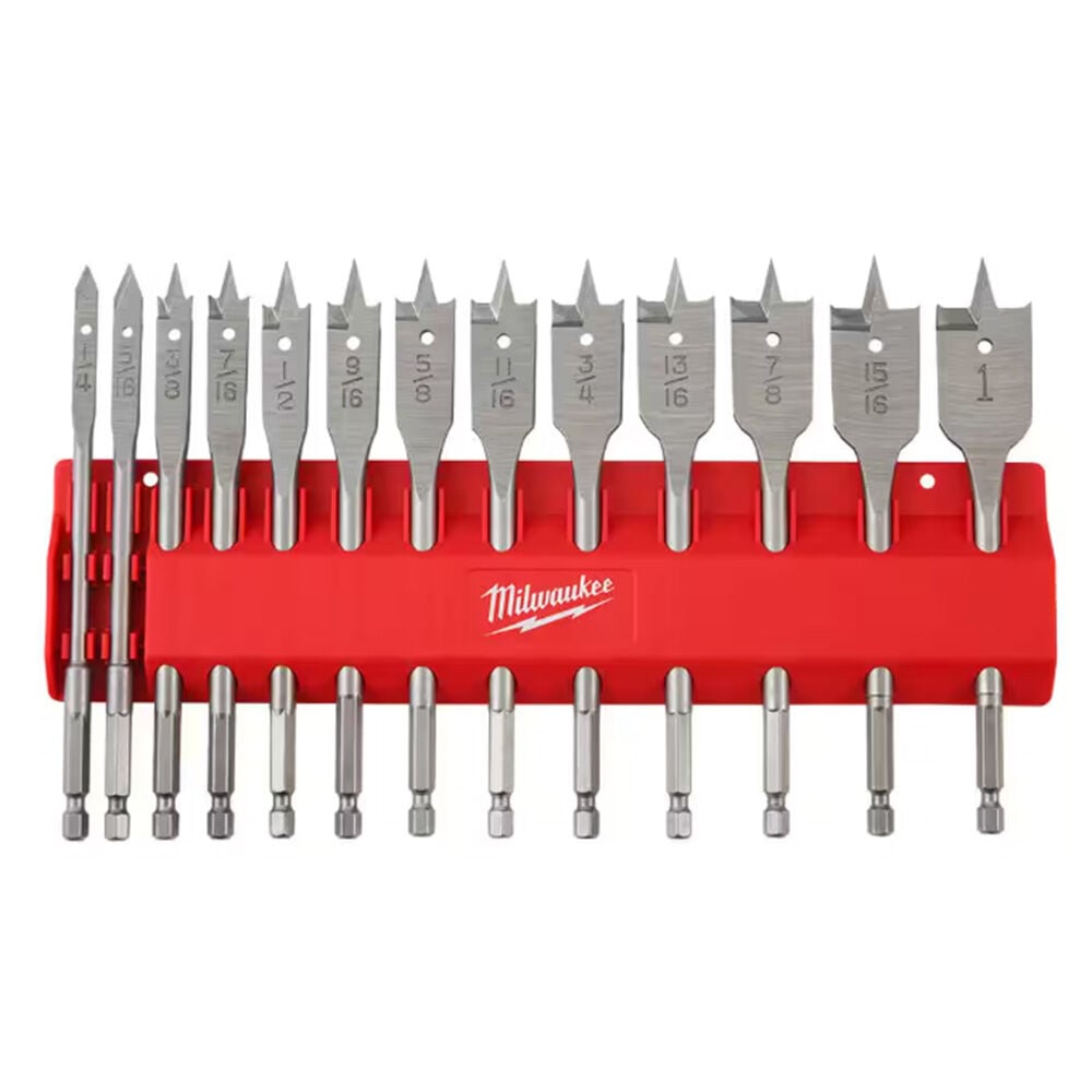 image of High Speed Wood Spade Bit Set- 13 pc
