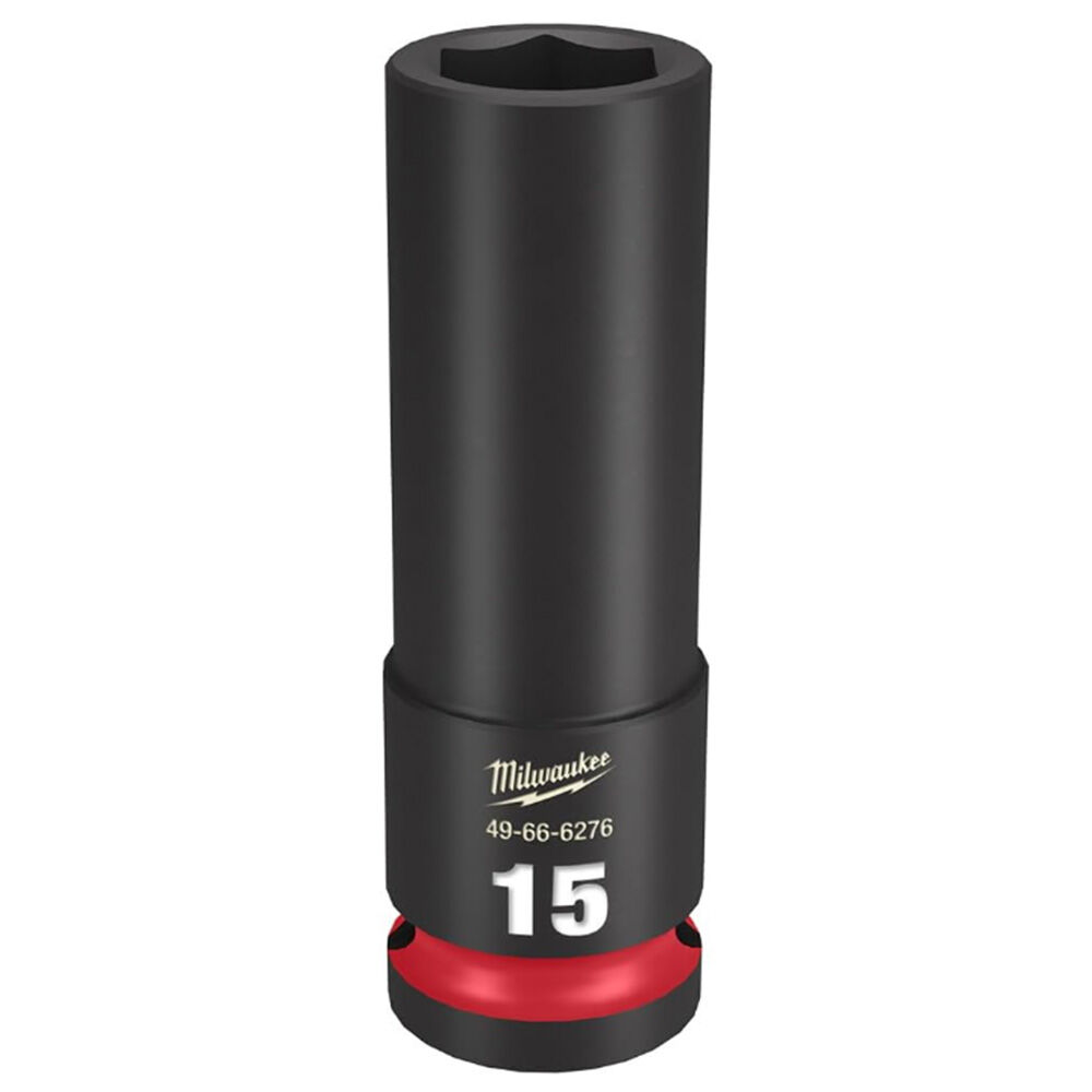 image of SHOCKWAVE Impact Duty 1/2 in Drive 15mm Deep 6 Point Socket