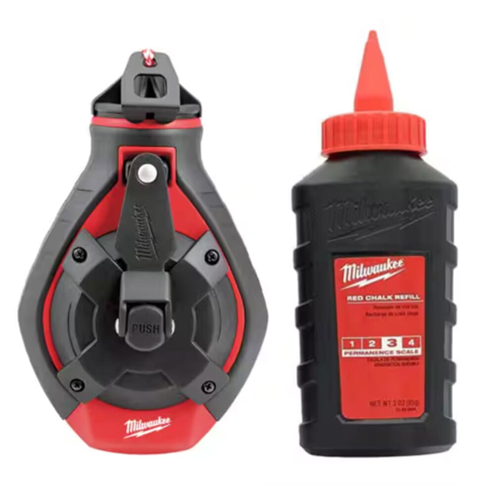 image of 100 ft Bold Line Chalk Reel Kit with Red Chalk